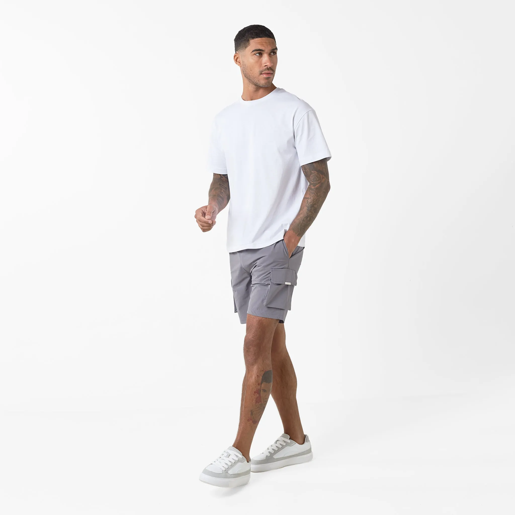 2-Pack Premium Tech Cargo Short | Black / Charcoal