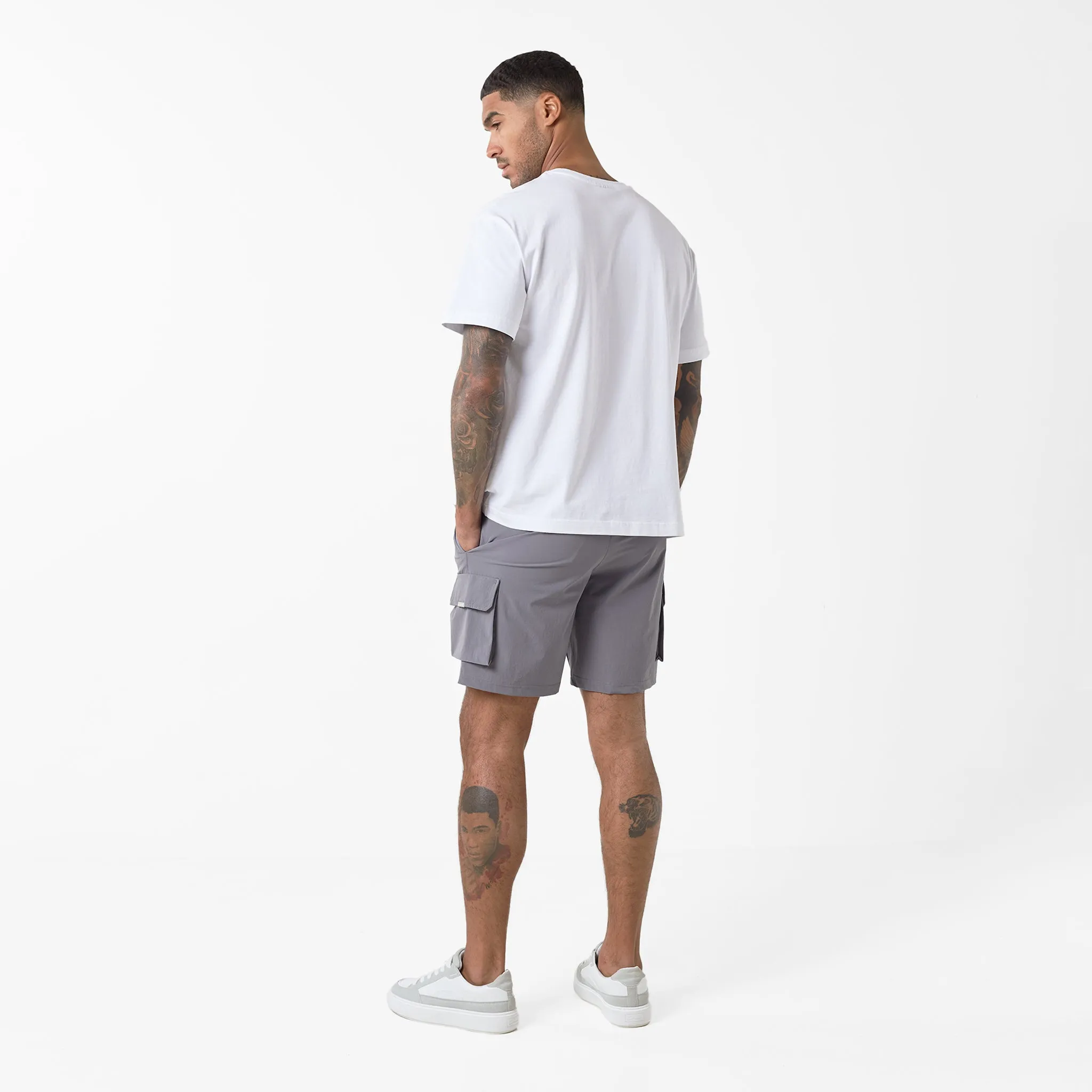 2-Pack Premium Tech Cargo Short | Black / Charcoal