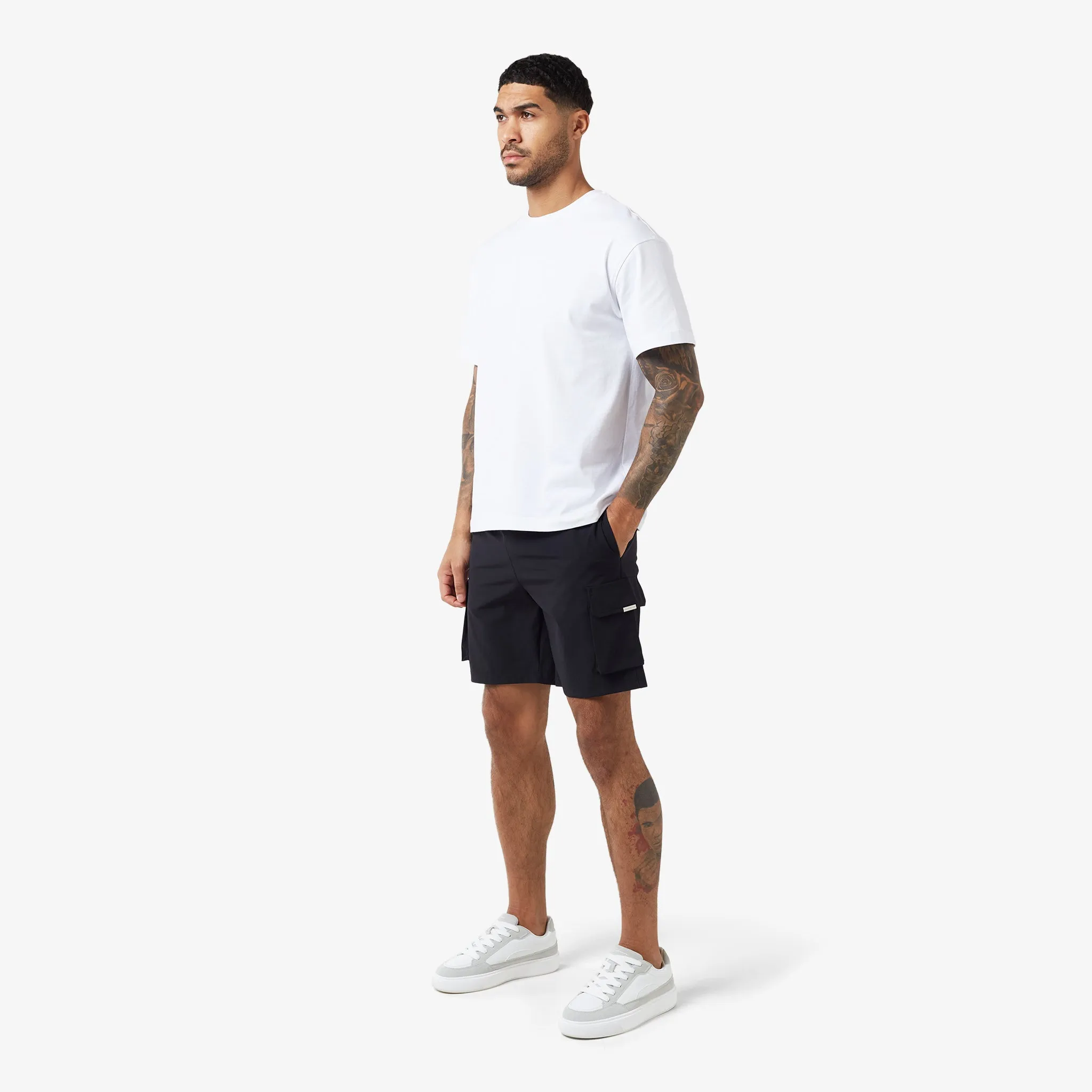 2-Pack Premium Tech Cargo Short | Black /  Ice Grey