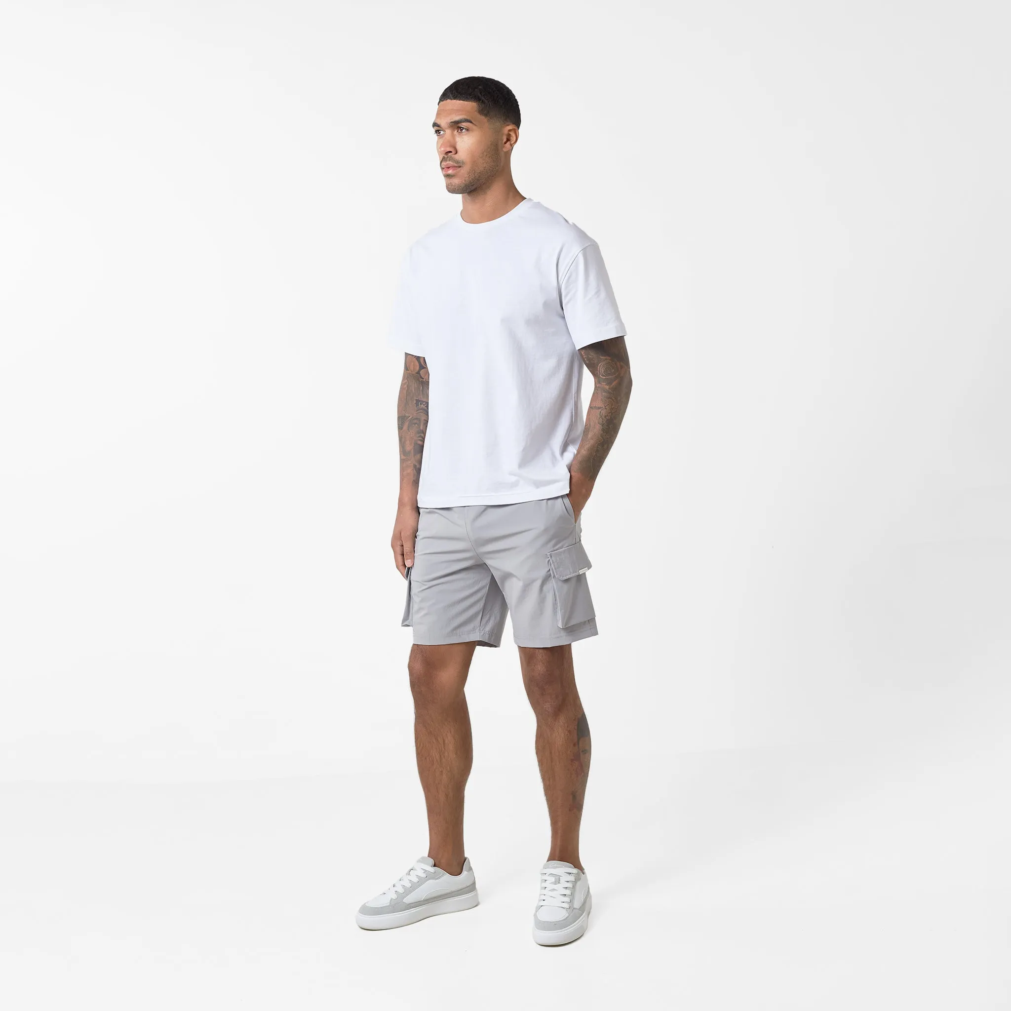 2-Pack Premium Tech Cargo Short | Black /  Ice Grey