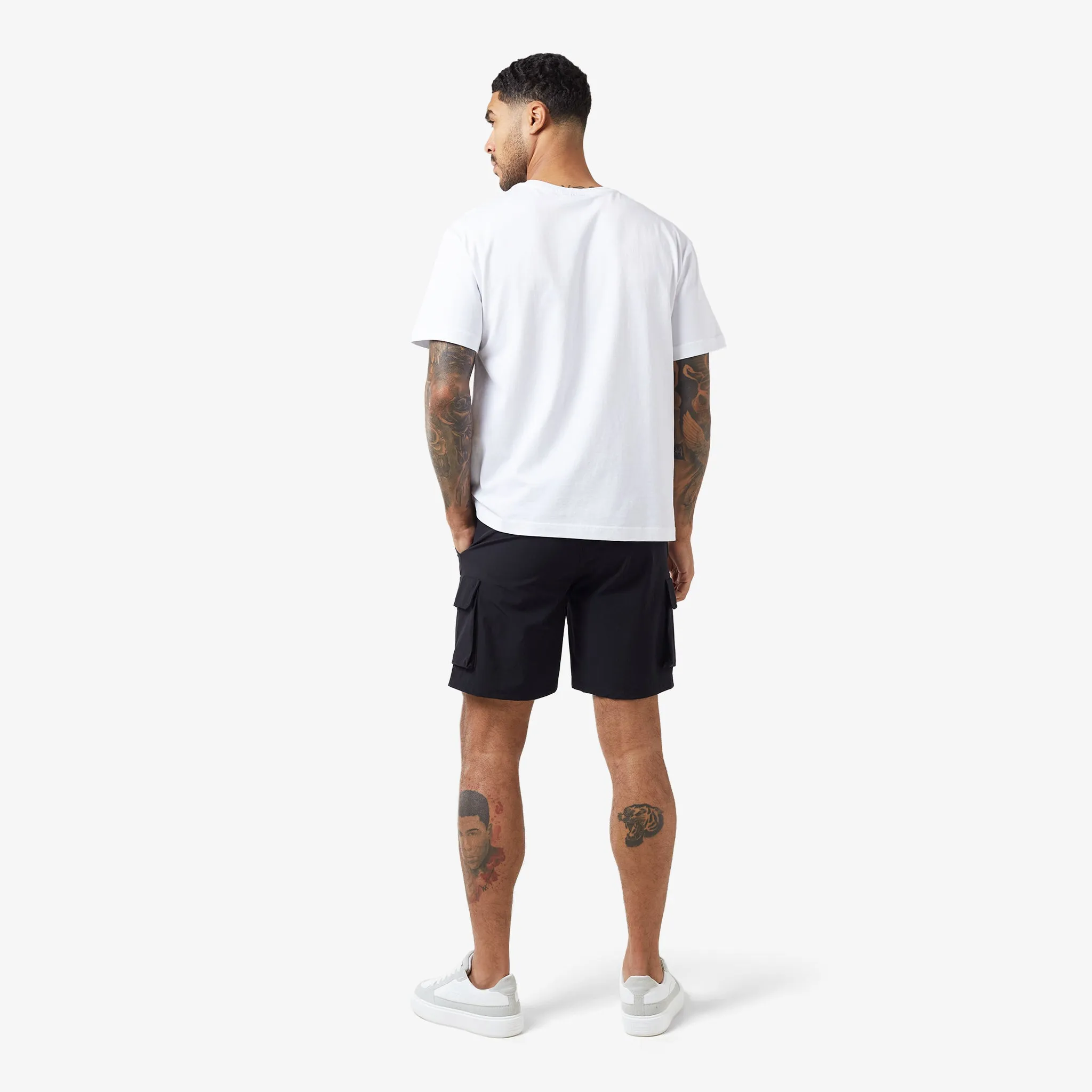 2-Pack Premium Tech Cargo Short | Black /  Ice Grey