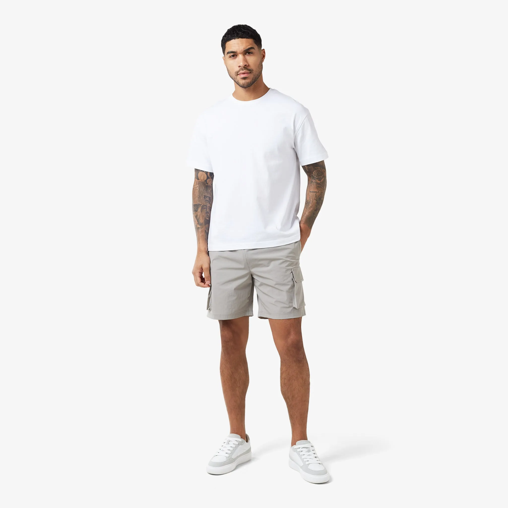 2-Pack Premium Tech Cargo Short | Black / Stone
