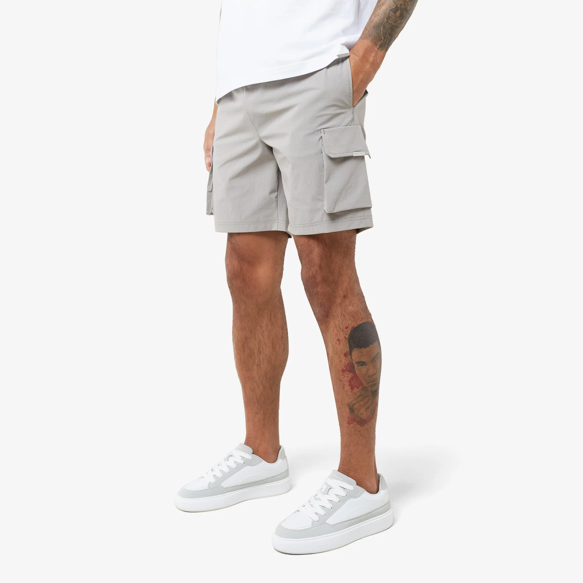 2-Pack Premium Tech Cargo Short | Black / Stone
