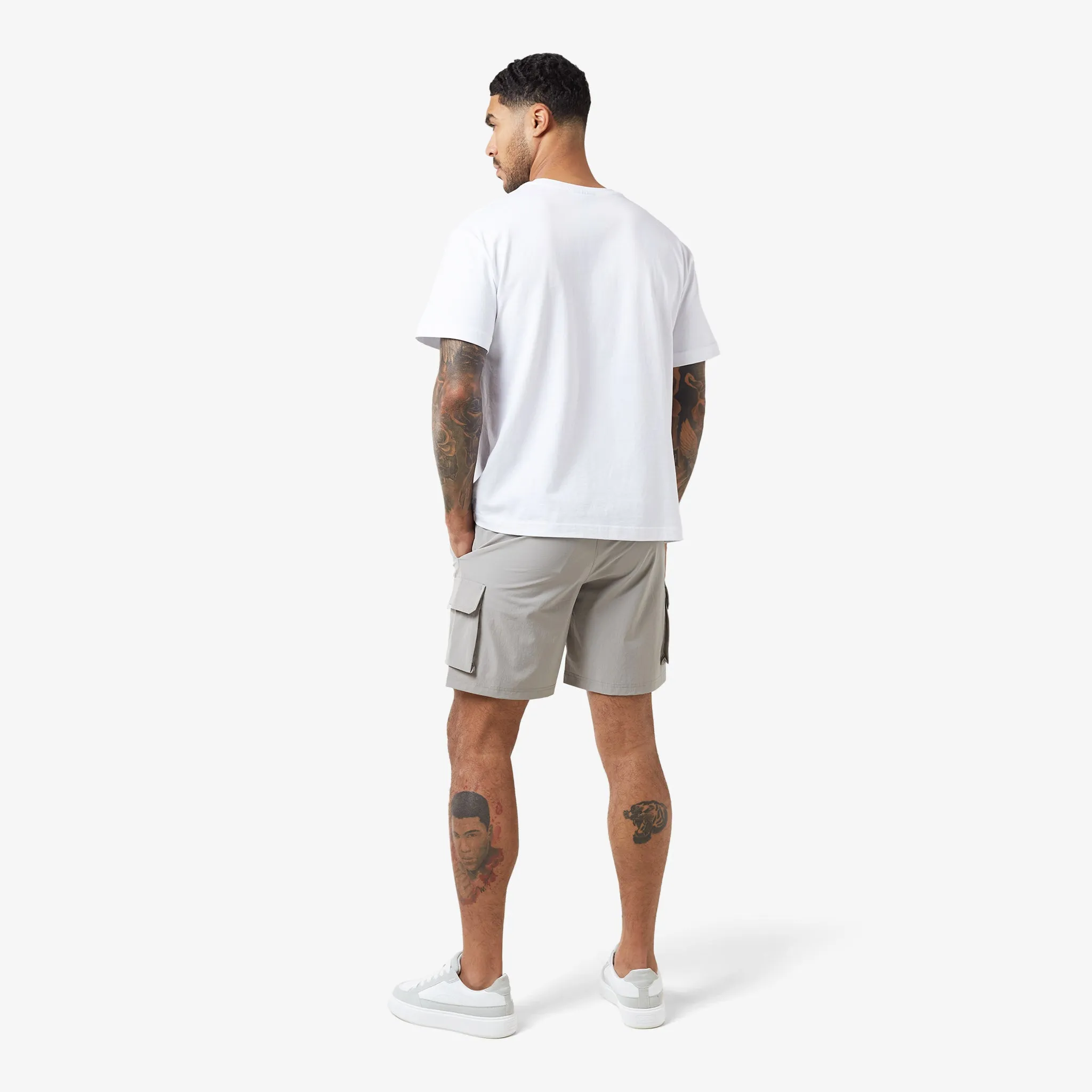 2-Pack Premium Tech Cargo Short | Black / Stone