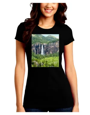 Beautiful Cliffs Nature Juniors Crew Dark T-Shirt