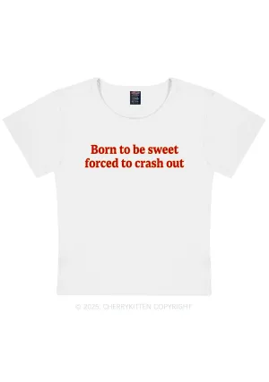Born To Be Sweet Y2K Baby Tee Cherrykitten