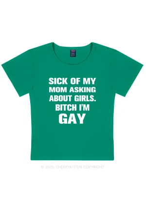 Bxxch Im Gay Pride Y2K Baby Tee Cherrykitten