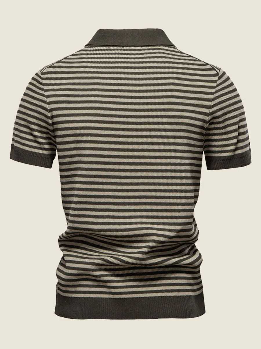 Classic Horizontal Striped Polo
