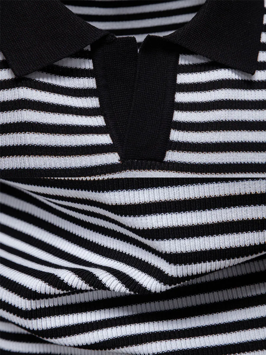Classic Horizontal Striped Polo