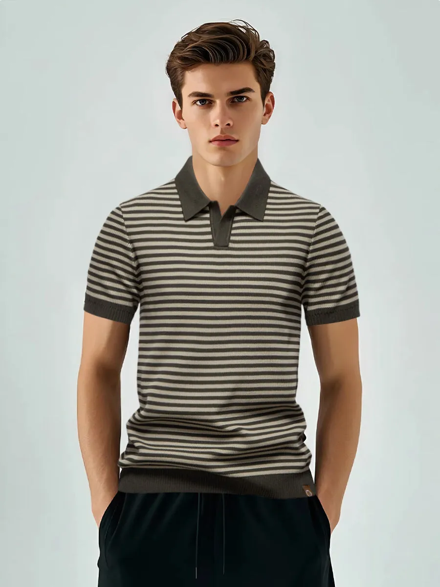 Classic Horizontal Striped Polo