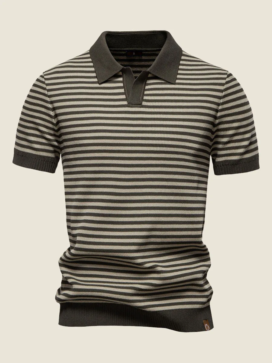 Classic Horizontal Striped Polo