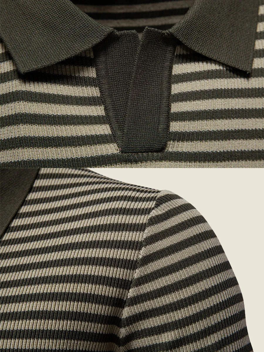 Classic Horizontal Striped Polo