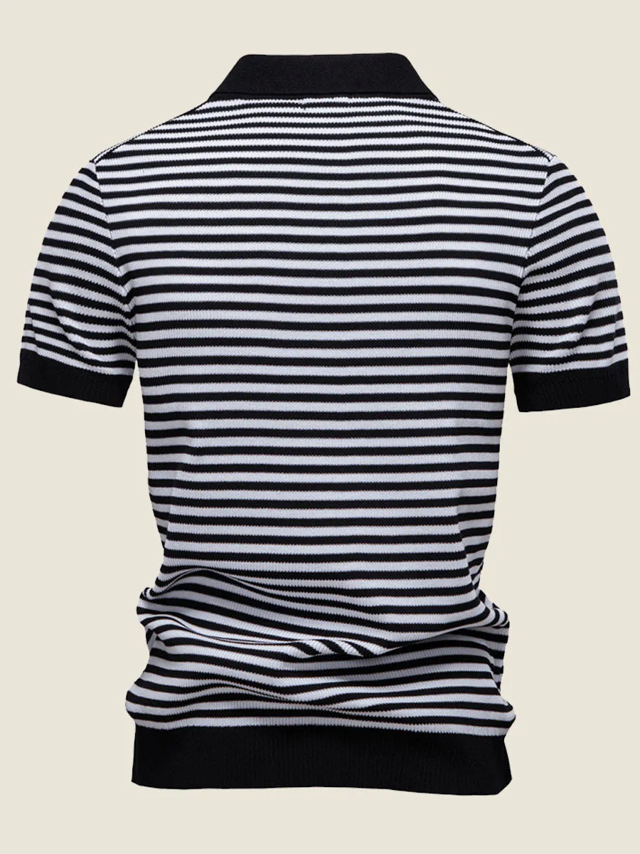 Classic Horizontal Striped Polo