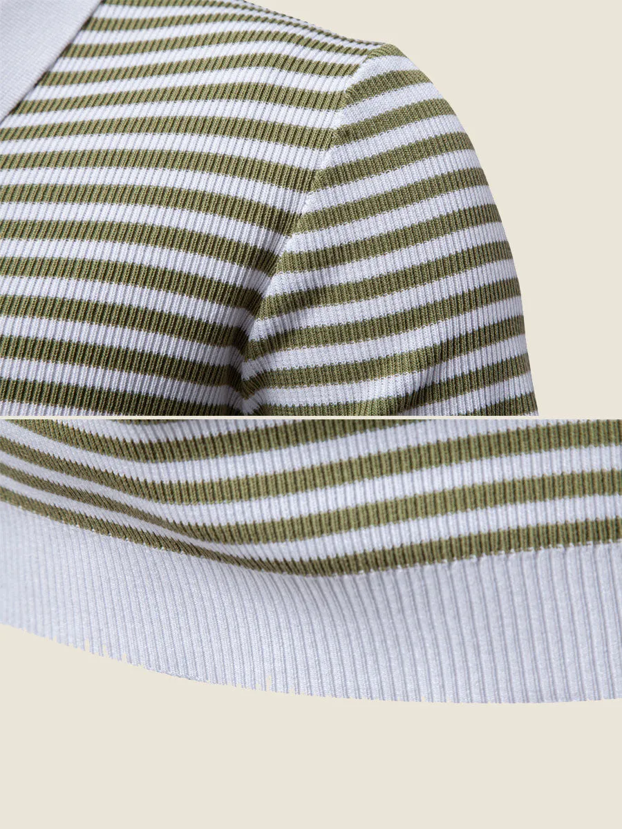 Classic Horizontal Striped Polo