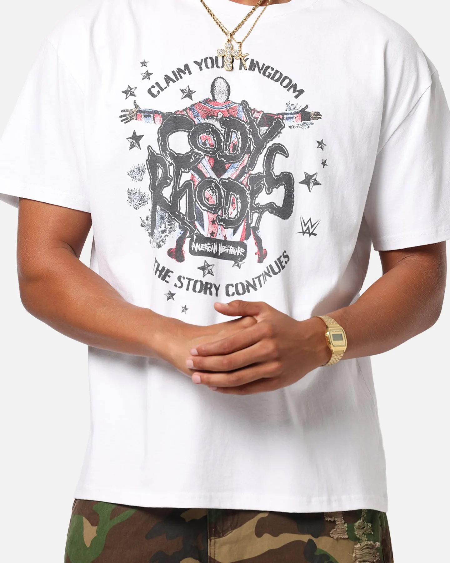 Culture Kings X WWE Cody Rhodes Wrestlemania XLI Heavy T-Shirt White