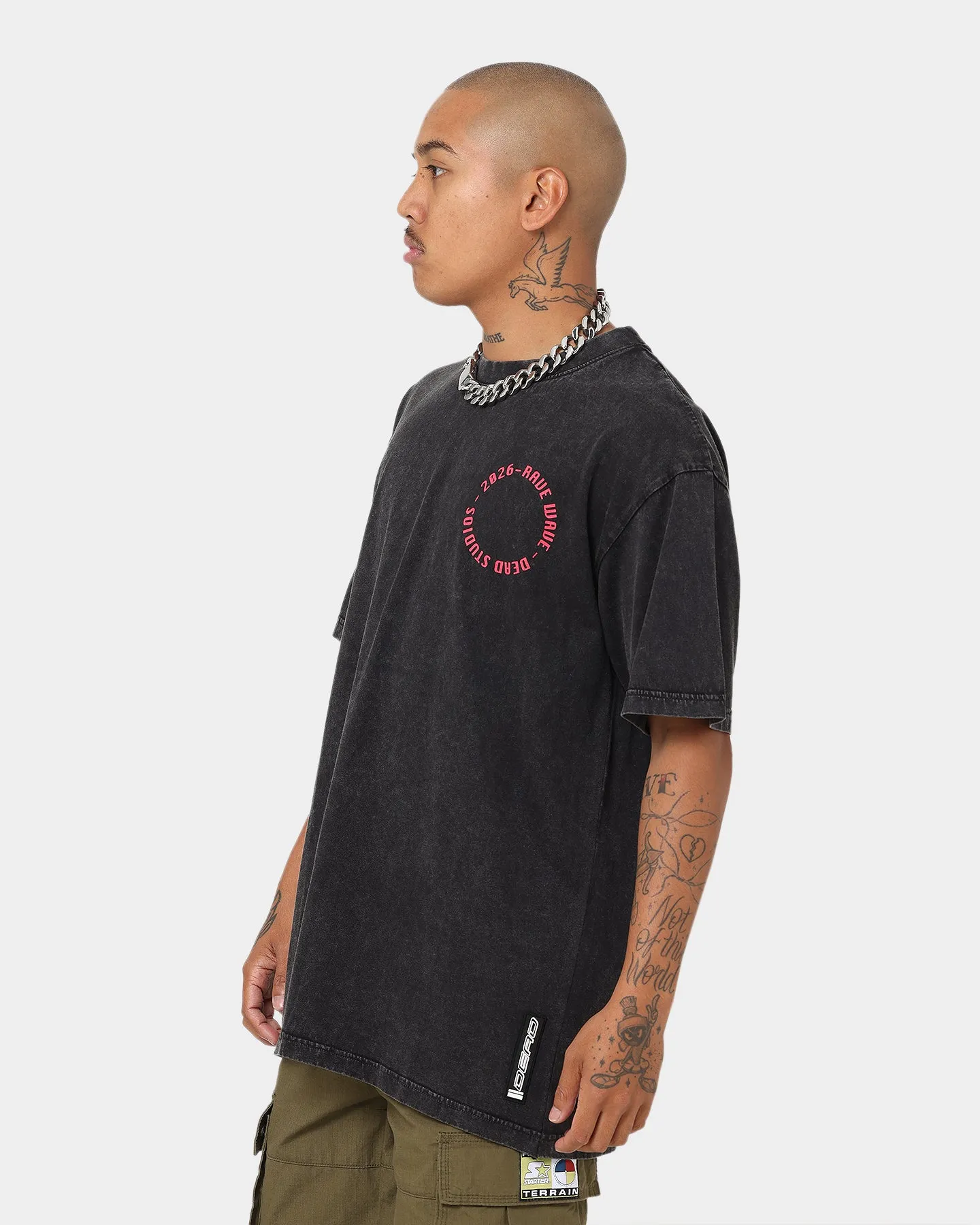 Dead Studios Iron Wave Vintage T-Shirt Vintage Black