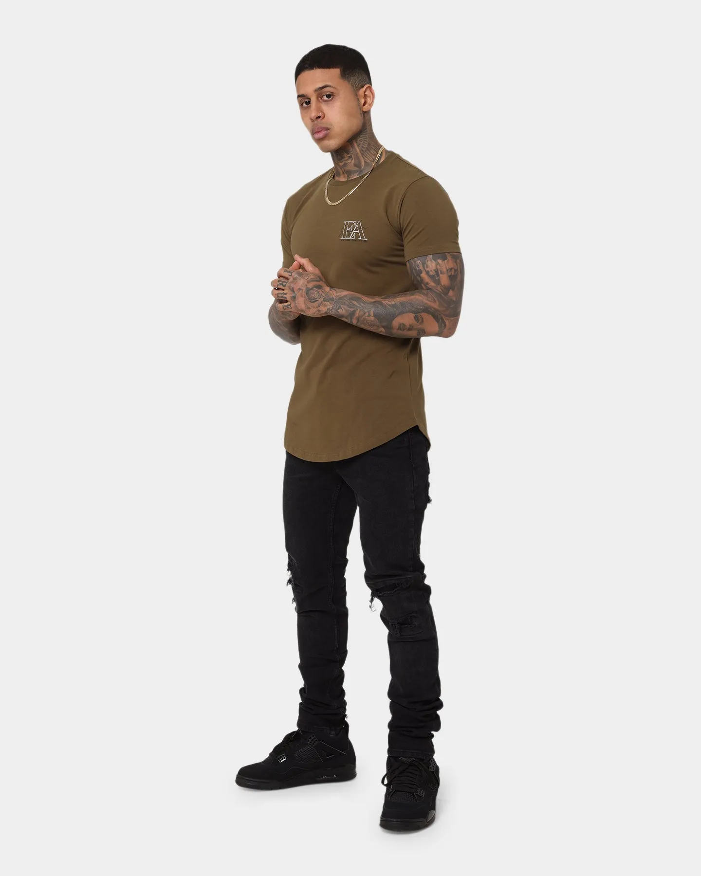 Emperor Apparel Classique After Dark Short Sleeve T-Shirt Army Green/Black