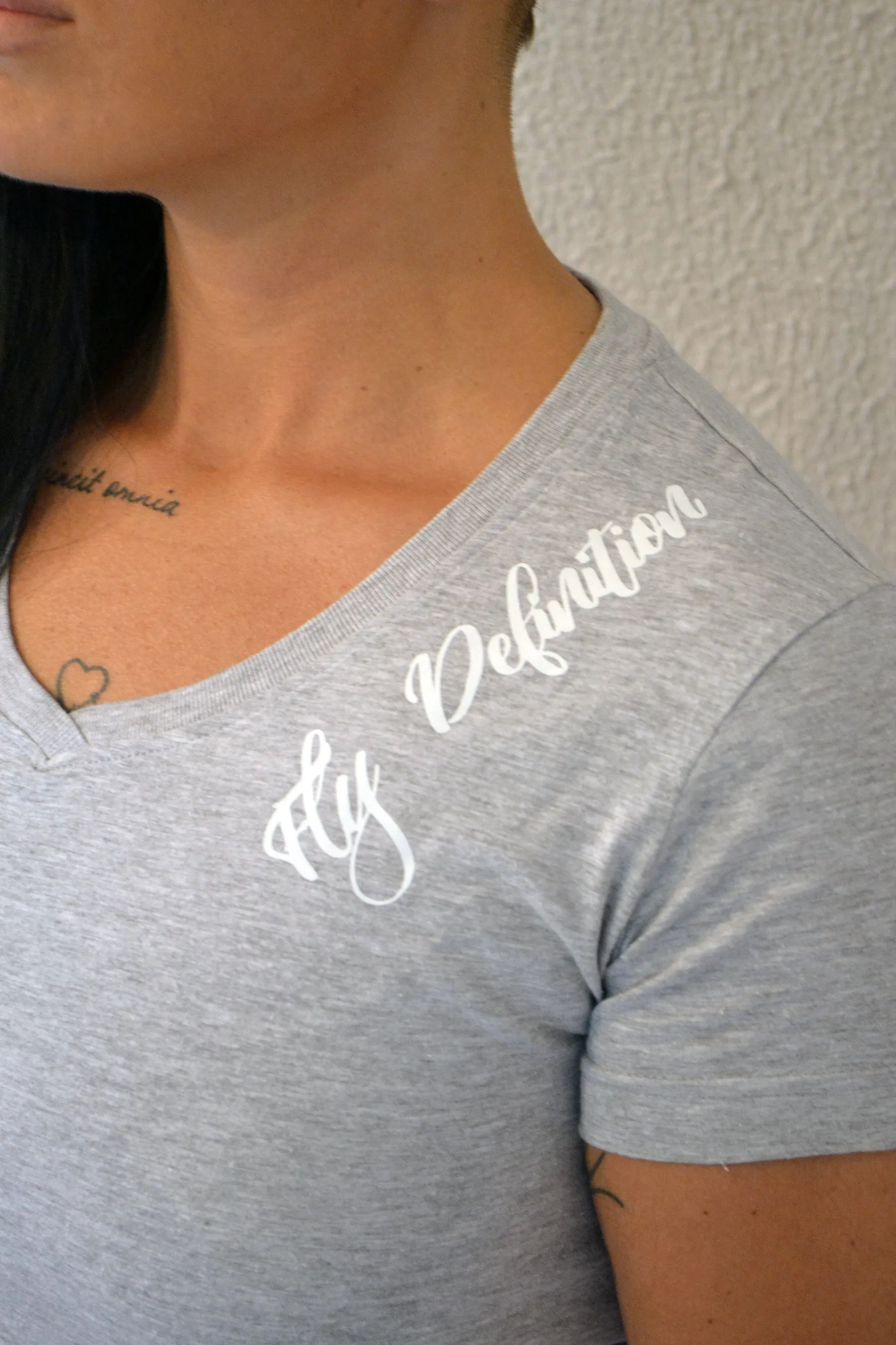 Fly Definition V-neck T-shirt Dress