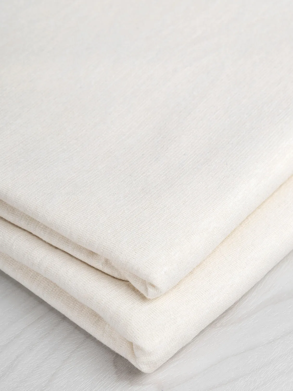 Hemp Organic Cotton Jersey Knit - Cream