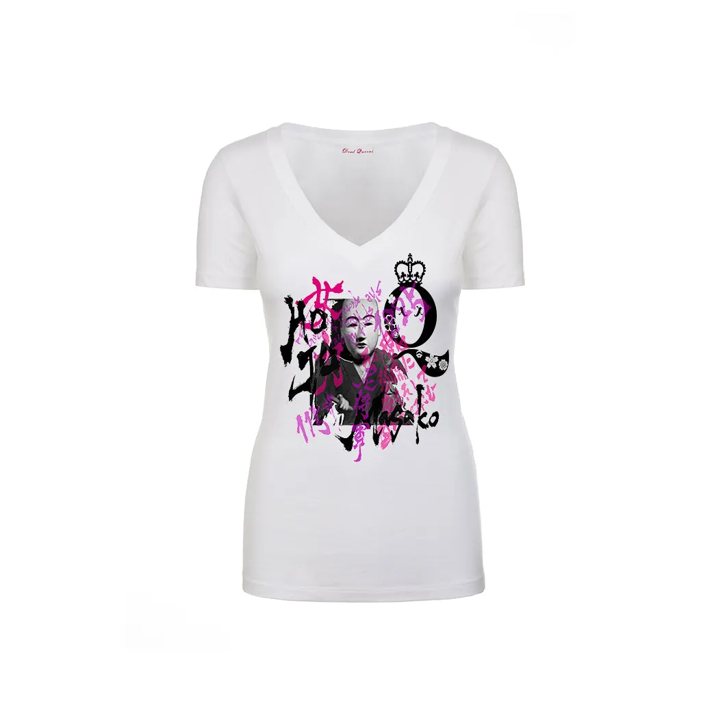 Hojo Masako Deep V Neck T