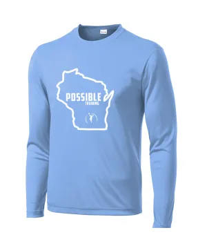 IPT - Sport Tek Long Sleeve Performance Shirt (WI State Full Logo / 4 color options!)