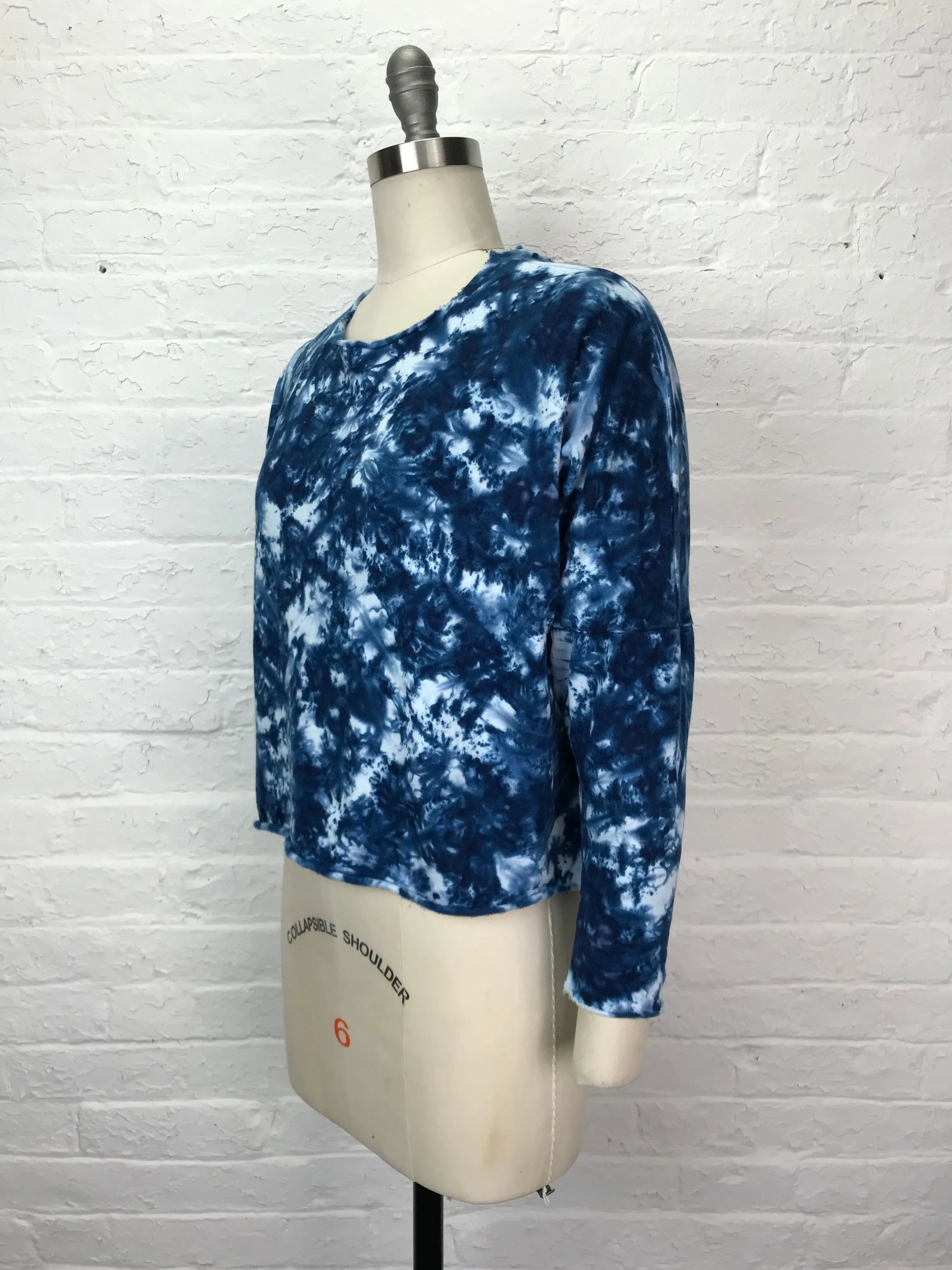 Juni Long Sleeve Fleece in Cobalt Crystal - One Size