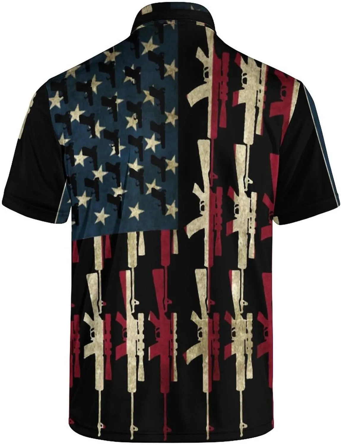 Men's Funny Golf Polo Shirts Short Sleeve Performance Golf Shirts Hawaiian Golf Polos for Summer