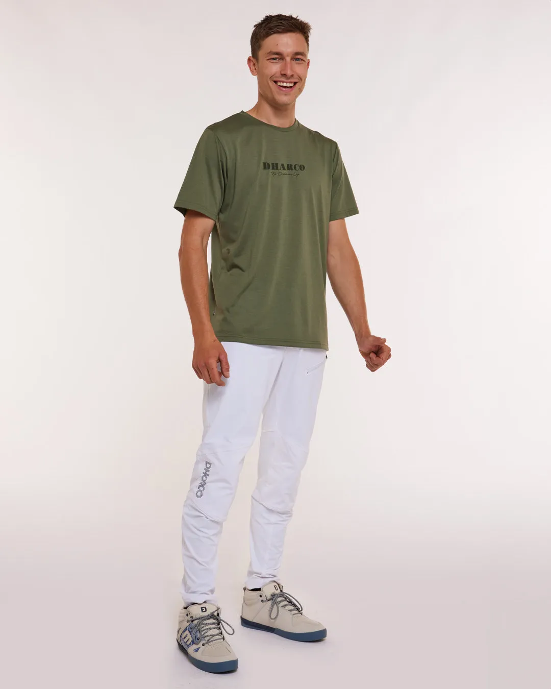 Mens Short Sleeve Tech Tee | Garigal Green