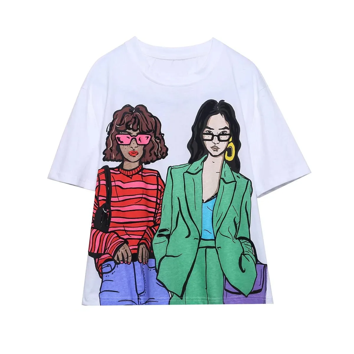 Natalie Streetwear Round Neck Summer Tee