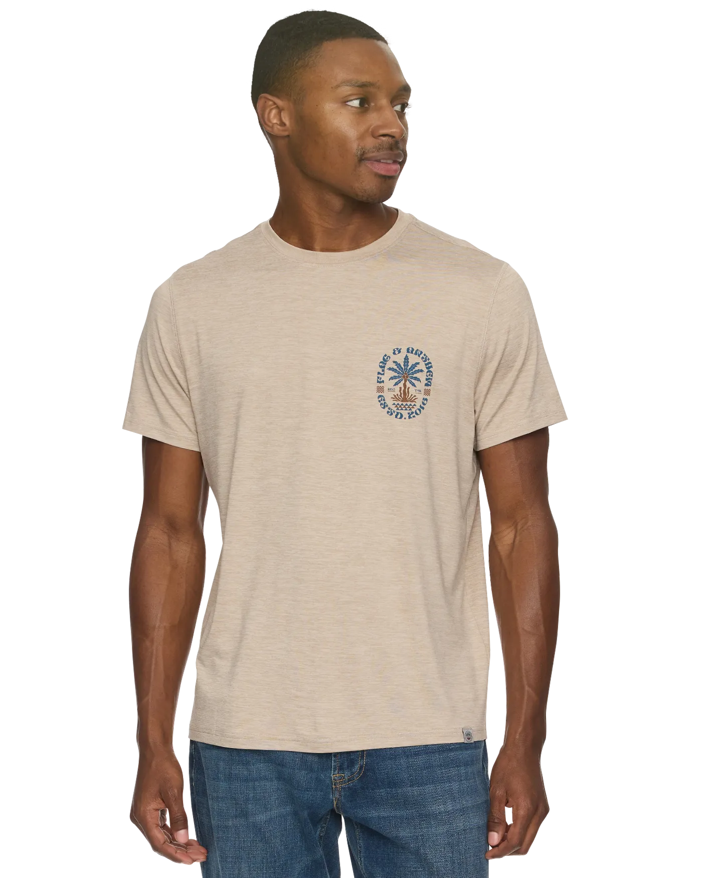 PALM TREE UPF PERFORMANCE TEE