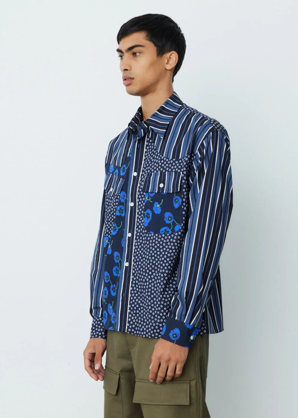 Printed Colourblock Shirt