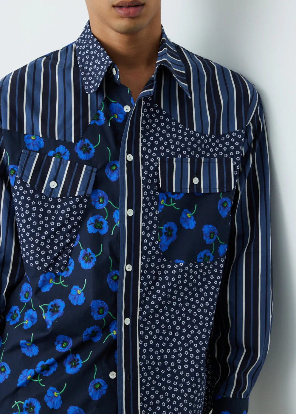 Printed Colourblock Shirt