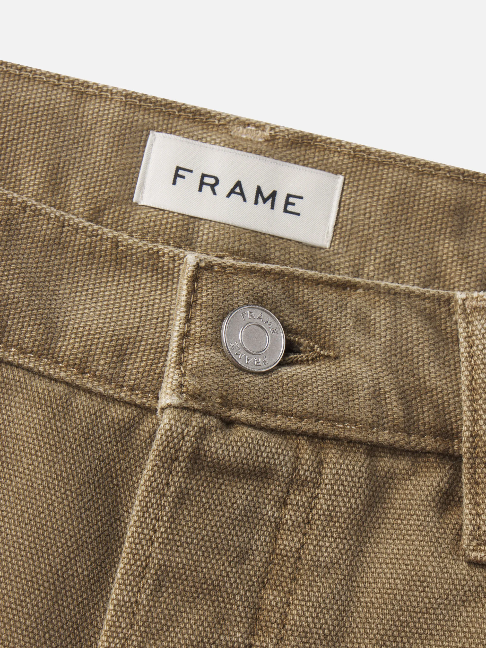 Relaxed Short Raw Hem -- Light Brown